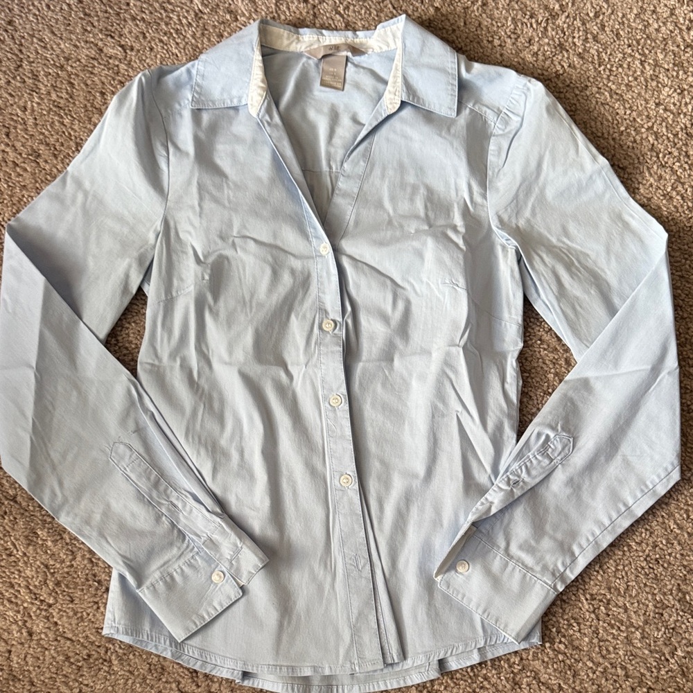 H&M Soft Blue Blouse